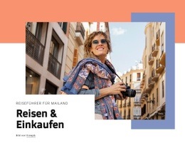 Reisen Und Einkaufen - Benutzerdefiniertes Website-Design