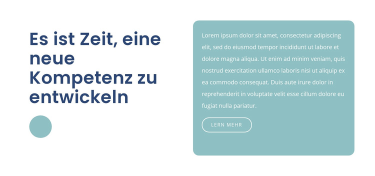 Entwickeln Sie Ihre Kompetenz Website-Vorlage