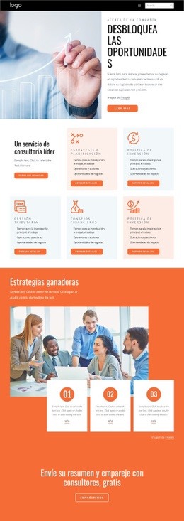 Consultoría Económica - HTML Website Creator