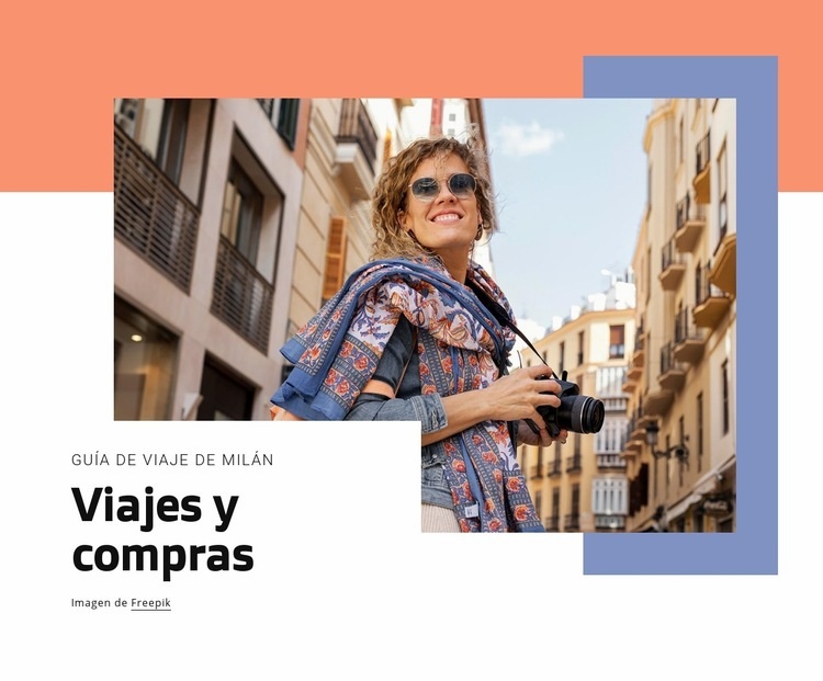 Viajes y compras Plantillas de creación de sitios web