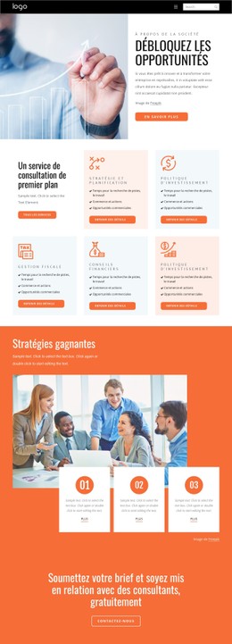 Conseil En Économie Modèle De Site Web CSS Gratuit