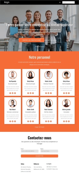 Notre Équipe De Direction Thème WordPress