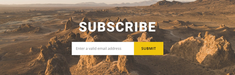 Subscribe to travel news Homepage Design