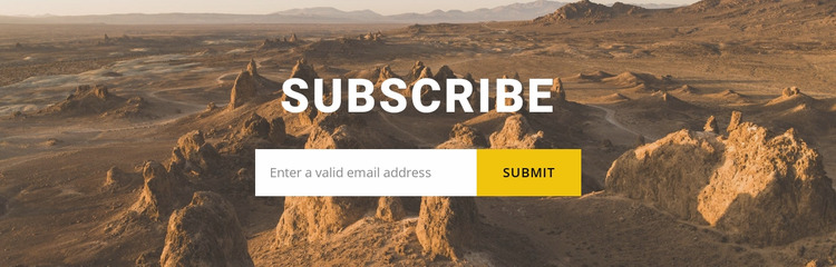 Subscribe to travel news Html Website Builder