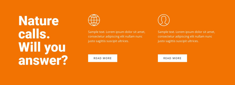 Text and features HTML5 Template
