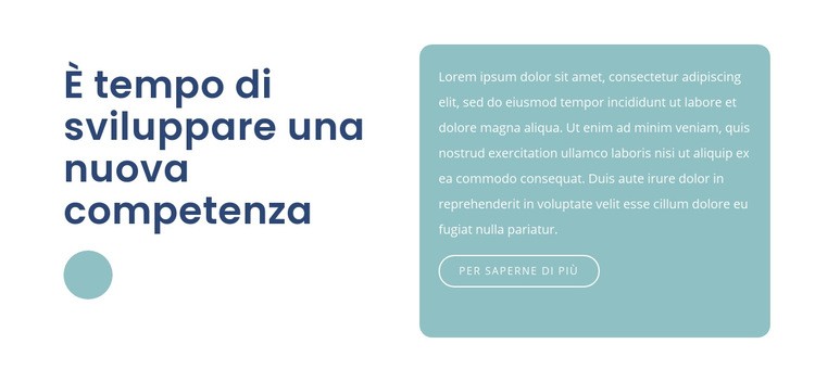 Sviluppare le tue competenze Modello HTML5