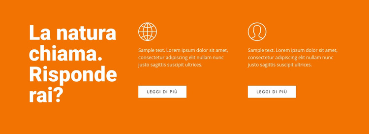 Testo e caratteristiche Modello Joomla