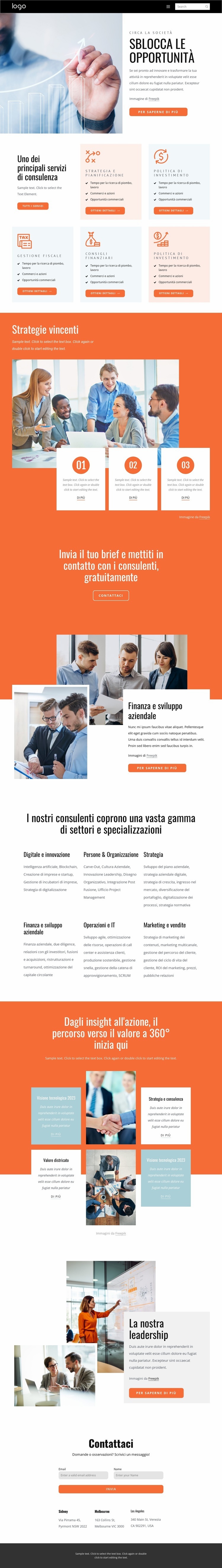 Consulenza economica Modello