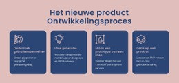 Website-Bestemmingspagina Voor Proces Om Een Digitaal Idee Tot Leven Te Brengen