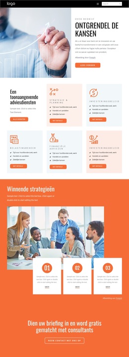 Economie Advies - WordPress-Thema Slepen En Neerzetten