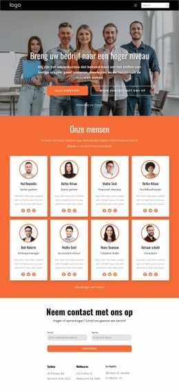 Ons Leiderschapsteam - Mockup-Sjabloon Voor Websites