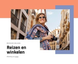 Reizen En Winkelen - Modern Websitemodel