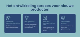 Website-Indeling Voor Proces Om Een Digitaal Idee Tot Leven Te Brengen