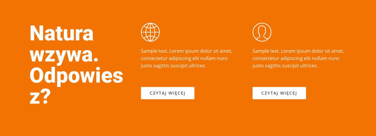 Tekst i funkcje Szablon HTML