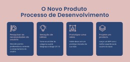 Design De Site Para Processo De Dar Vida A Uma Ideia Digital