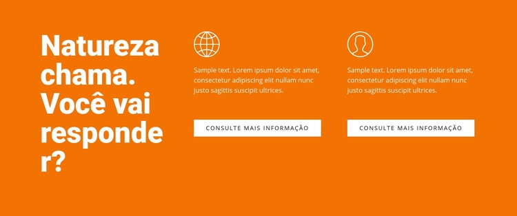 Texto e recursos Design do site