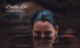 Aula De Fotografia De Viagem Modelo De Página De Destino