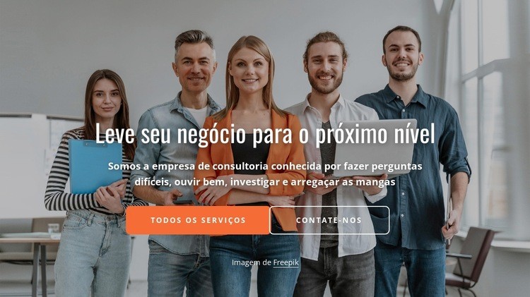 Especialistas e consultores Modelo HTML5