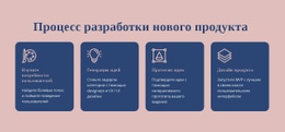 Дизайн Веб-Сайта Для Процесс Воплощения Цифровой Идеи В Жизнь