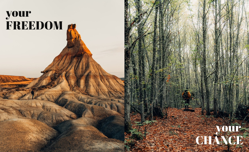 Freedom of nature Squarespace Template Alternative