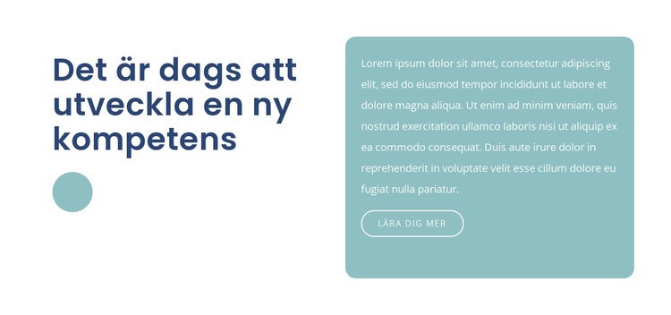 Utveckla din kompetens CSS -mall