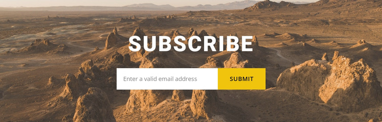 Subscribe to travel news Template