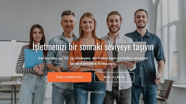 Uzmanlar ve danışmanlar Html Web Sitesi Oluşturucu