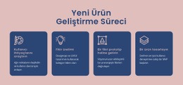 Dijital Bir Fikri Hayata Geçirme Süreci - Web Sitesi Maket Şablonu