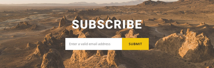 Subscribe to travel news Web Design