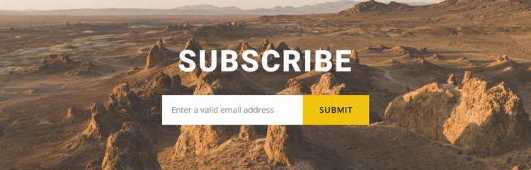 Subscribe to travel news Website Design