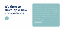 Css Template For Developing Your Competence