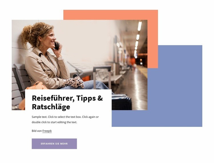 Reiseführer und Tipps Website design