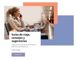 Plantilla HTML5 Más Creativa Para Guías Y Consejos De Viaje