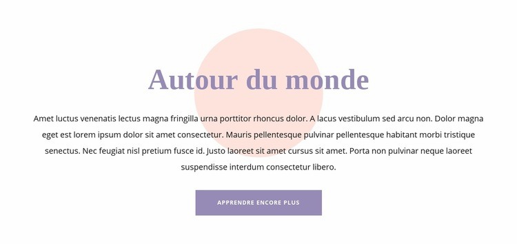 Texte et forme Modèles de constructeur de sites Web