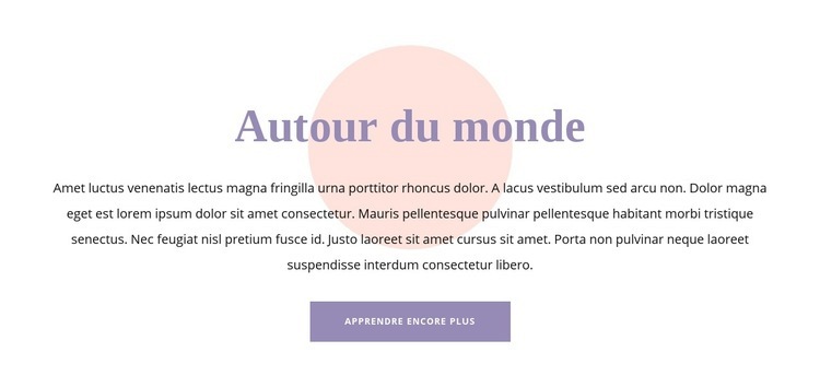 Texte et forme Maquette de site Web