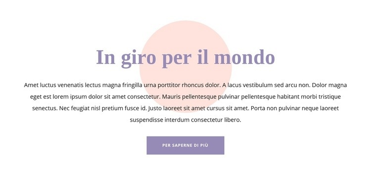 Testo e forma Mockup del sito web