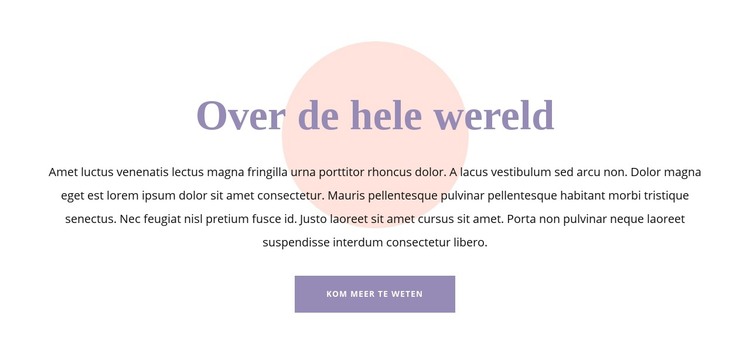 Tekst en vorm HTML-sjabloon