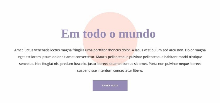 Texto e forma Maquete do site