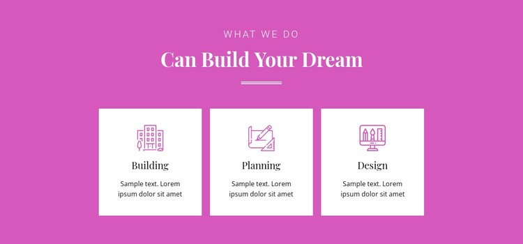 Can build your dream CSS Template