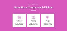 Kostenloses CSS Für Kann Deinen Traum Verwirklichen