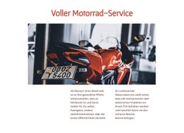 Produkt-Zielseite Für Motorrad-Dienstleistungen