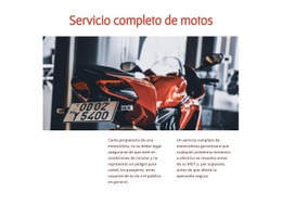 Servicios De Moto - Plantilla De Maqueta De Página Web