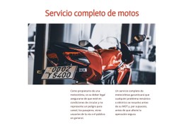 Servicios De Moto Plantilla CSS De Tabla