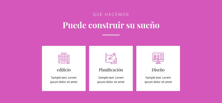 Puede construir tu sueño Plantilla HTML