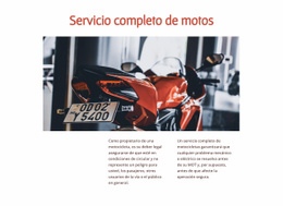 Servicios De Moto - Plantilla Responsiva De Una Página