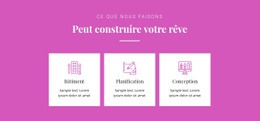 Peut Construire Votre Rêve - Modèle D'Une Page