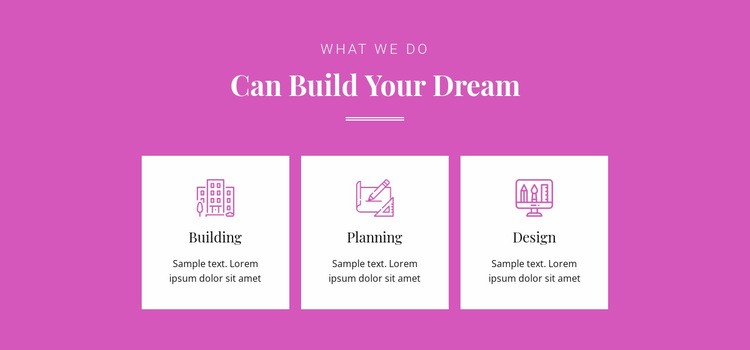 Can build your dream Html Code Example