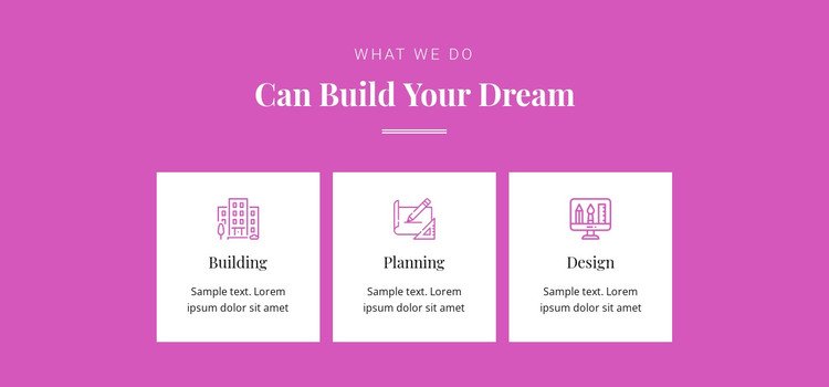 Can build your dream HTML Template