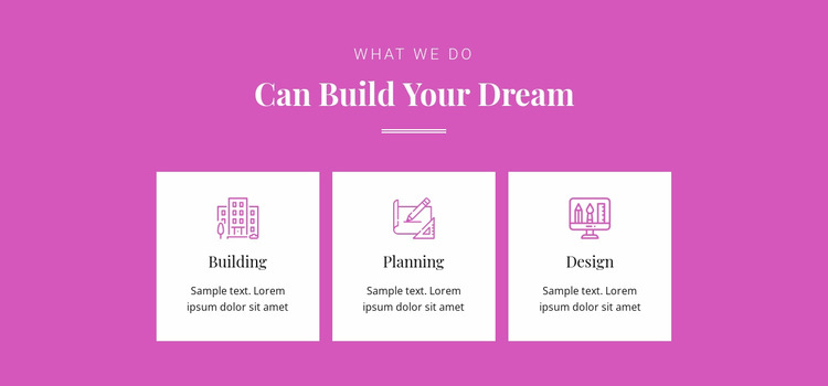 Can build your dream Html Website Builder