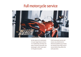 Motorcycle Services - HTML5 Template